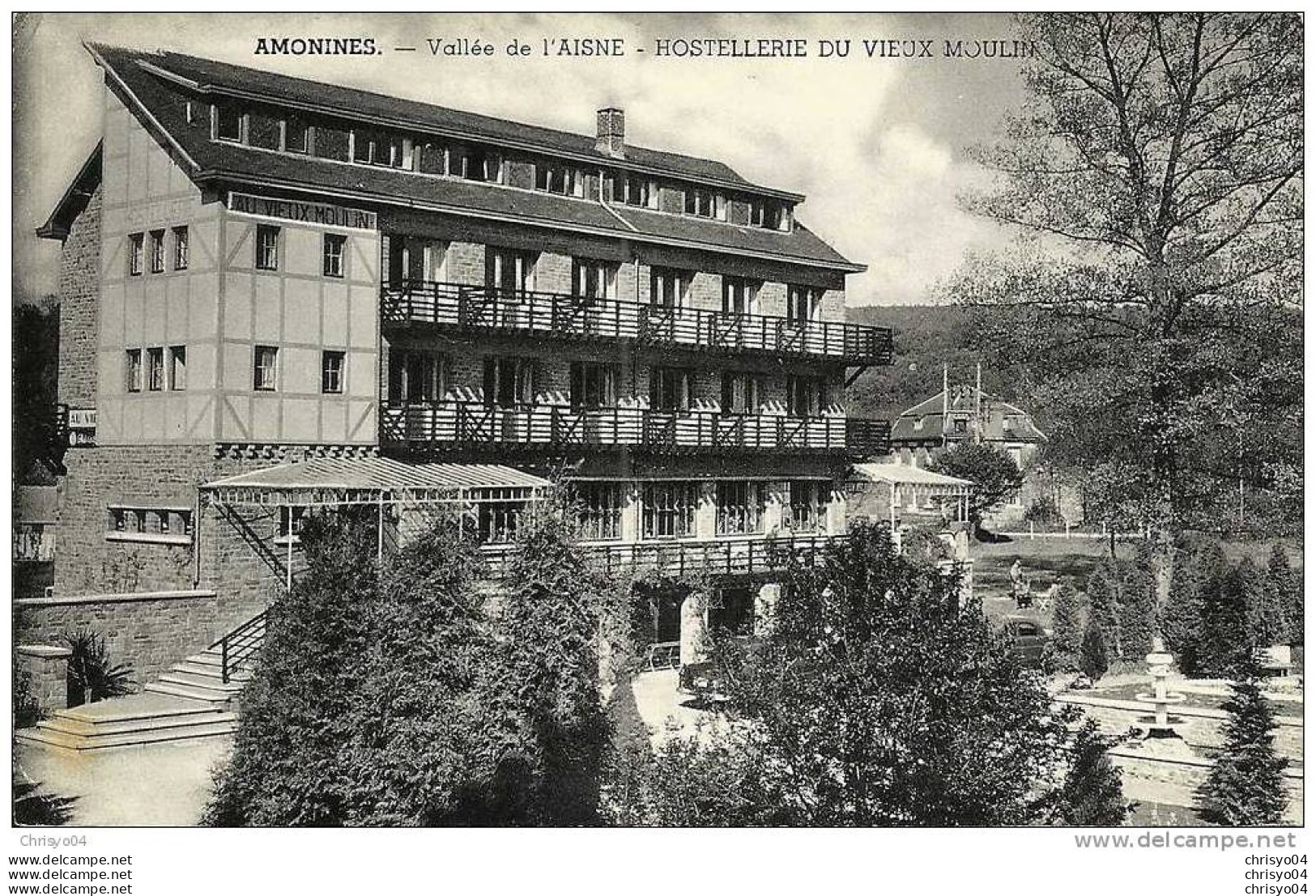 BELGIQUE AMONINES VALLEE DE L'AISNE HOSTELLERIE DU VIEUX MOULIN CORNET DAULNE - Erezee