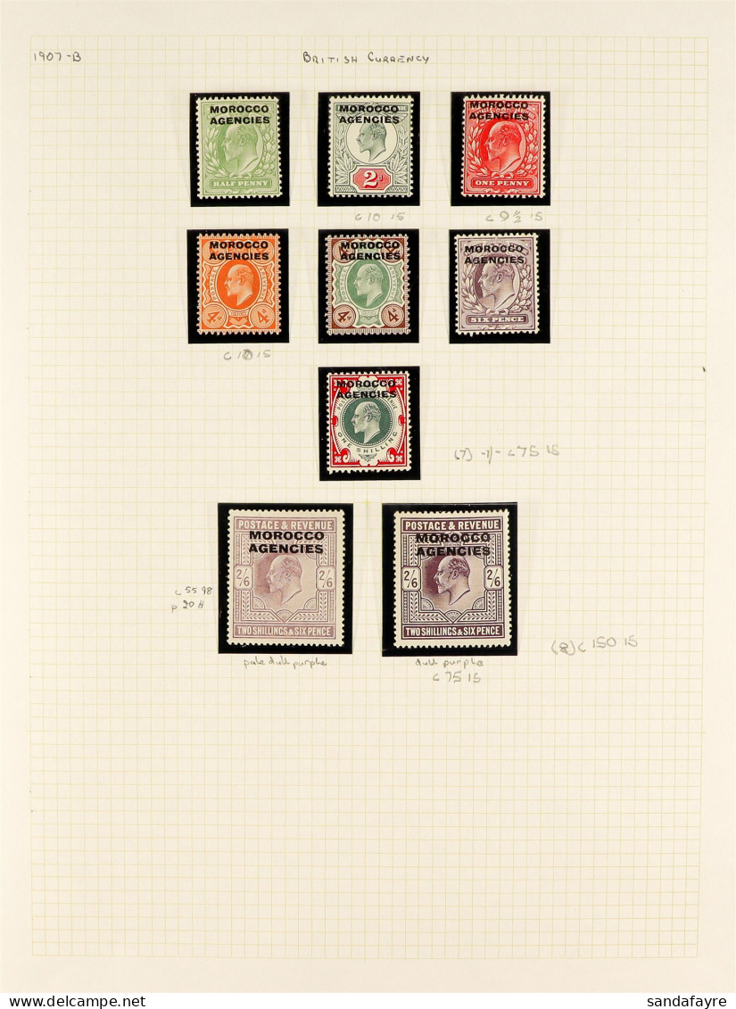 BRITISH CURRENCY 1907 - 1955 MINT / NEVER HINGED MINT Collection On Album Pages, Note 1907-13 Set To Both 2s6d Shades, 1 - Other & Unclassified