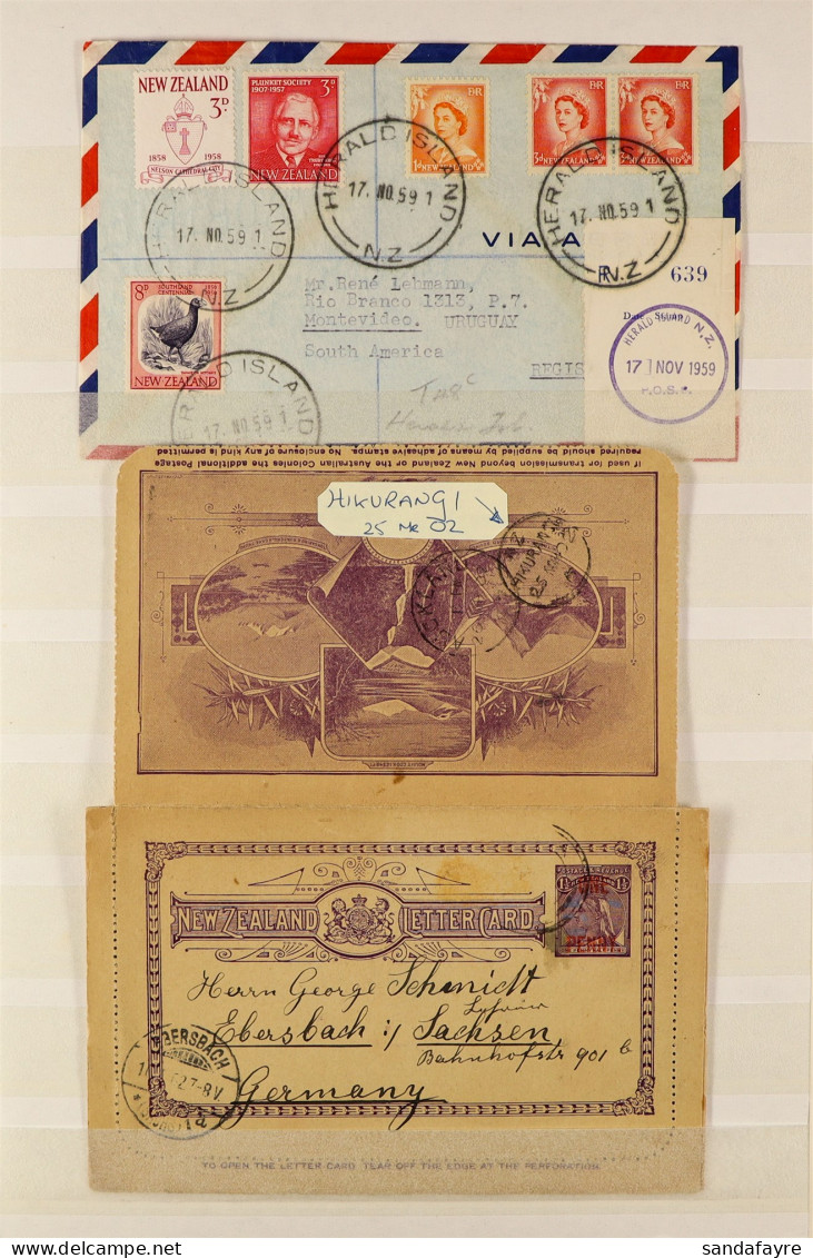 1873 - 2000 STAMPS, COVERS Assortment Of Stamps, Covers, Postcards, Air Mails And Some Litrature (approx 130 Stamps, 9 M - Other & Unclassified