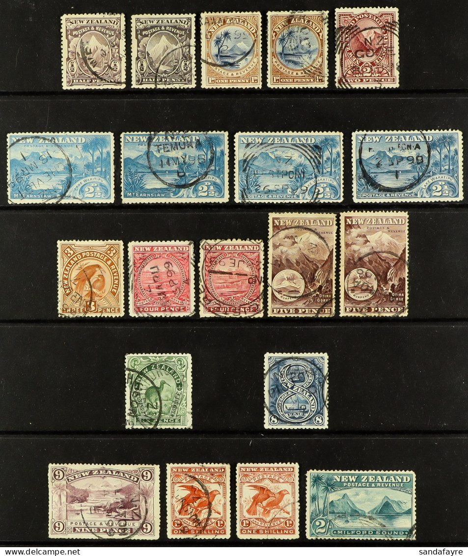 1898 Pictorials, No Watermark, Perf 12 To 16, SG 246/258, Fine Used Values To 2s With Additional SG Listed Shades. Stc Â - Other & Unclassified