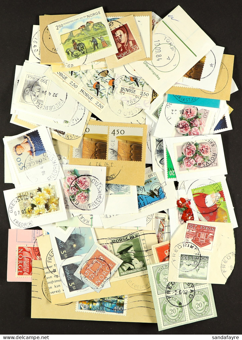 1950s - 2010s POSTMARKS / CANCELLATIONS COLLECTION Of Stamps On & Off Pieces Sorted In To Envelopes Numbered By Postal A - Andere & Zonder Classificatie