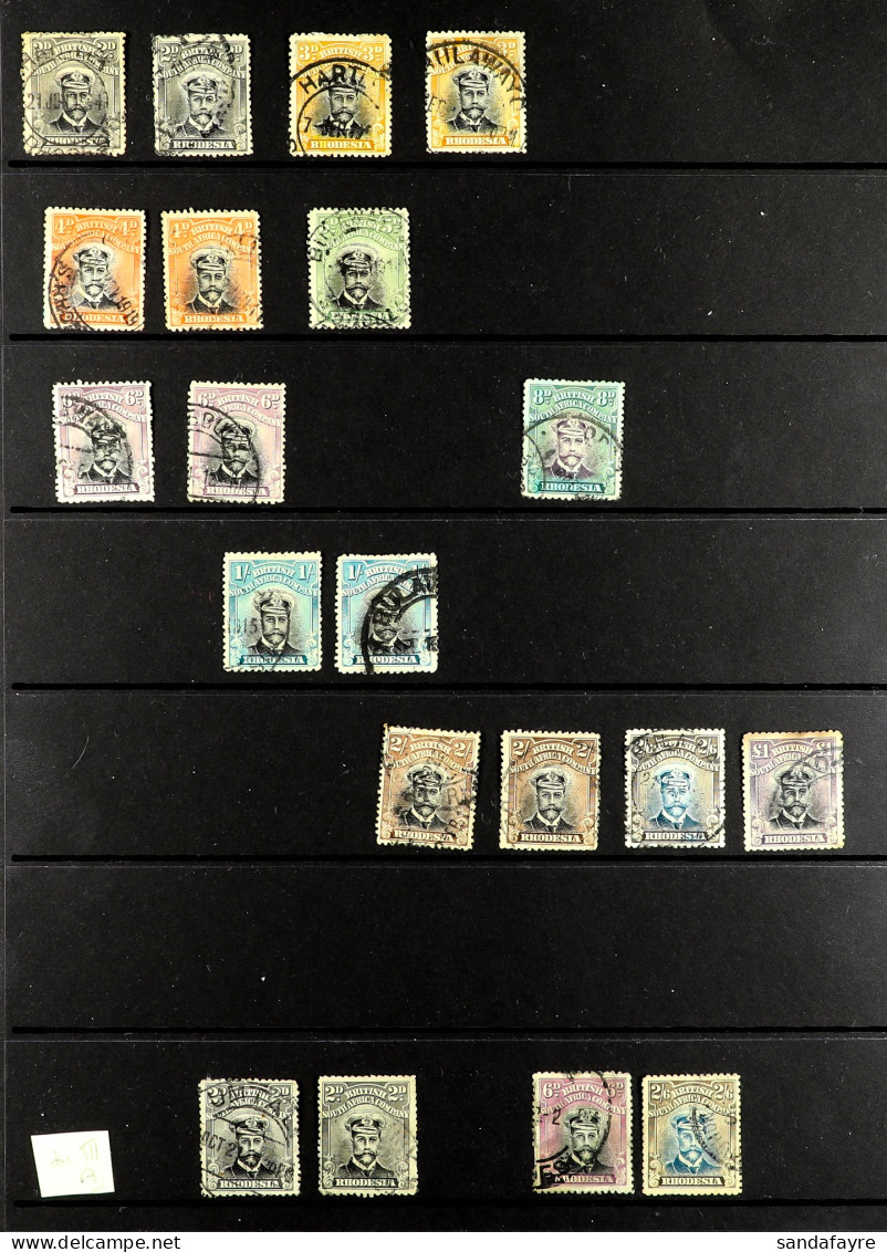 1913 - 1924 'ADMIRALS' COLLECTION Of Used Stamps On Protective Pages Note 1913-19 Single Plate Perf 14 Vals To 2Â½d, Per - Other & Unclassified