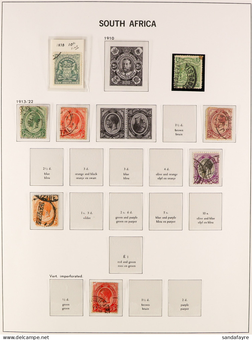 1912 - 2009 COLLECTION Of Mint & Used Stamps & Miniature Sheets In 3 Hingeless 'Davo' South Africa Albums (with Slipcase - Unclassified