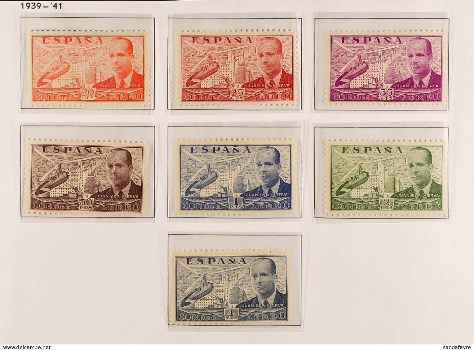 AIR STAMPS 1940-83 Mint Collection Incl. 1939 Set, 1940-47 Set (never Hinged Mint), 1944 5p Stamp Day NHM, 1945 10p Stam - Other & Unclassified
