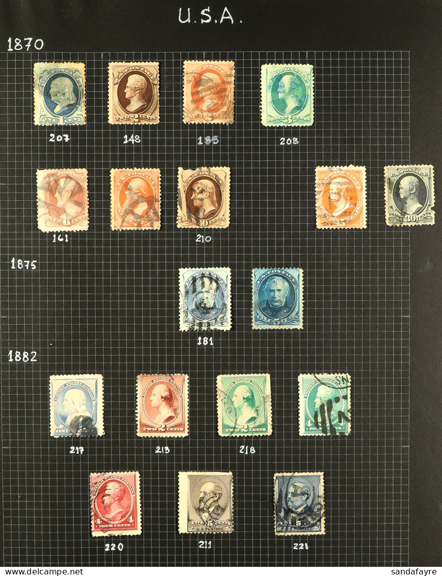 1861 - 1992 USED COLLECTION In A Spring-back Album, Well-filled With Much Here (1500+ Stamps) - Sonstige & Ohne Zuordnung