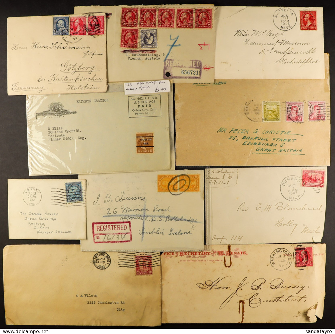 1880s - 1980s COVERS COLLECTION. Good Range With Better. Approximately 500 Covers And 100 Postcards. - Other & Unclassified
