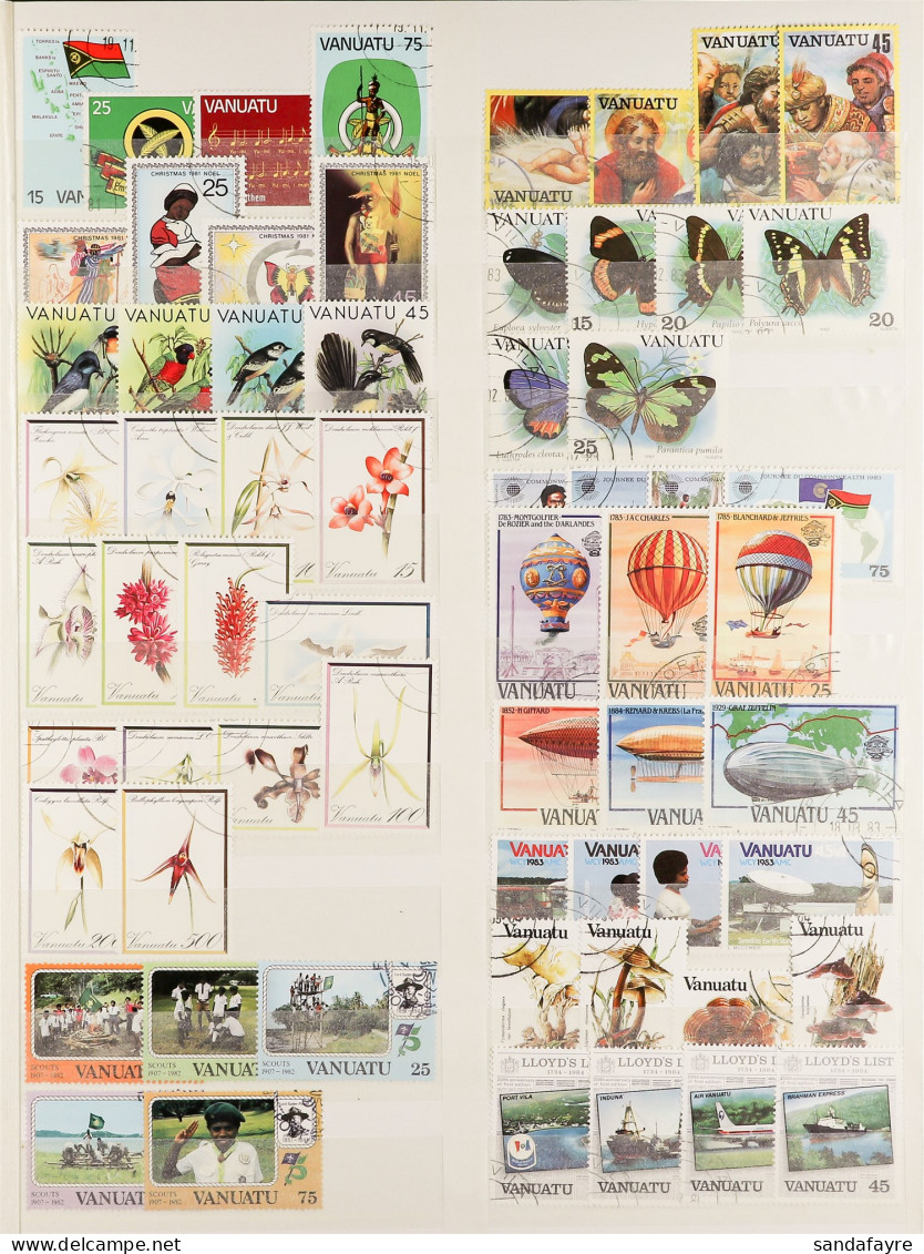 1980 - 2000 NEAR - COMPLETE USED Collection Of The Stamps (no Miniature Sheets) From 1980 To 1997 Only Missing The 1991  - Vanuatu (1980-...)