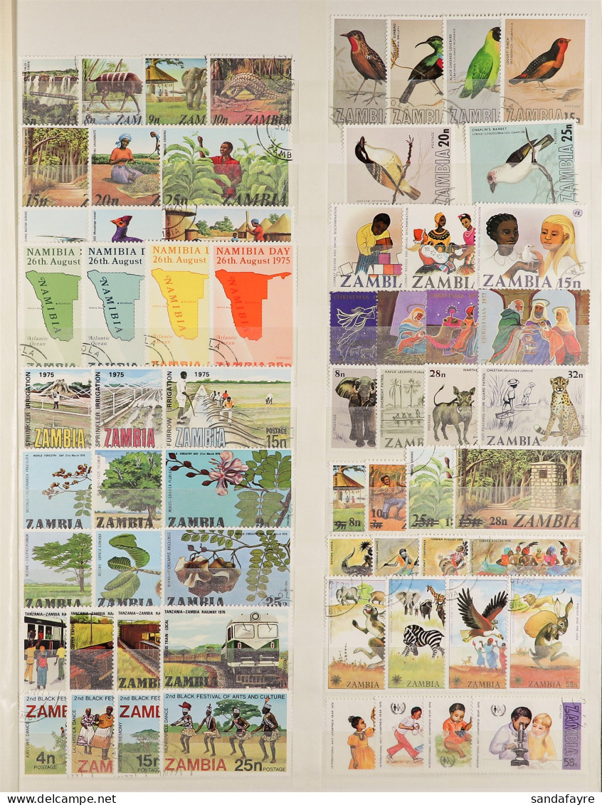 1964 - 1998 USED COLLECTION Appears Complete To The Late 1980's And Then Missing Just A Few To 1998 (750+ Stamps) - Zambie (1965-...)