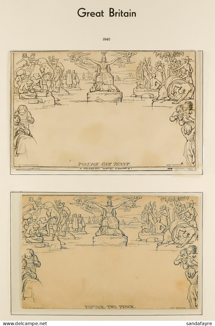 1840-1970 COLLECTION In A Hingeless Leuchtturm Album, Mint & Used, Includes 1840 1d & 2d Mulready Unused, 1840 1d Penny  - Autres & Non Classés