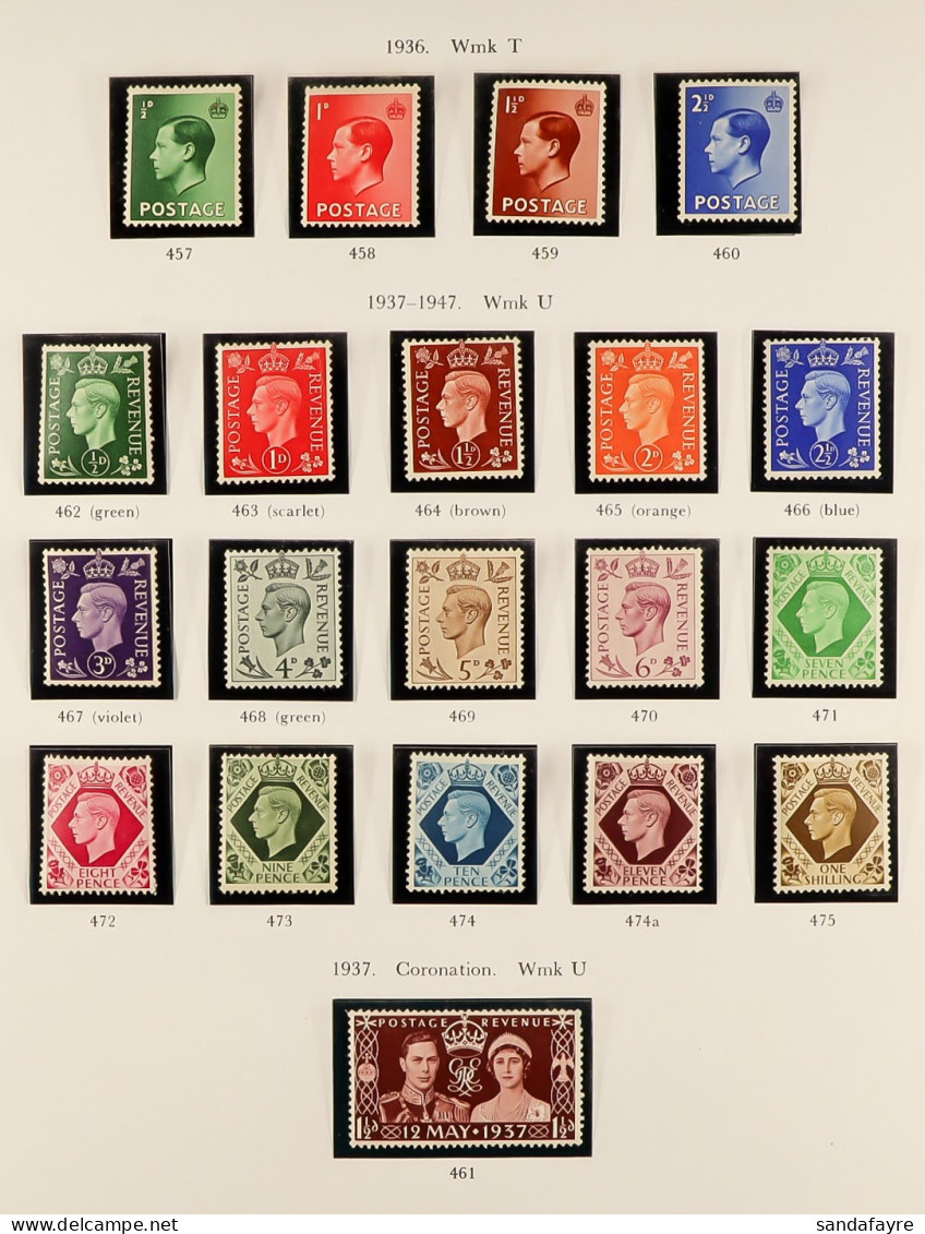 1936-1971 NEVER HINGED MINT COLLECTION In A Stanley Gibbons Albums With Printed Pages From 1840. Includes 1937-47 Set Et - Other & Unclassified