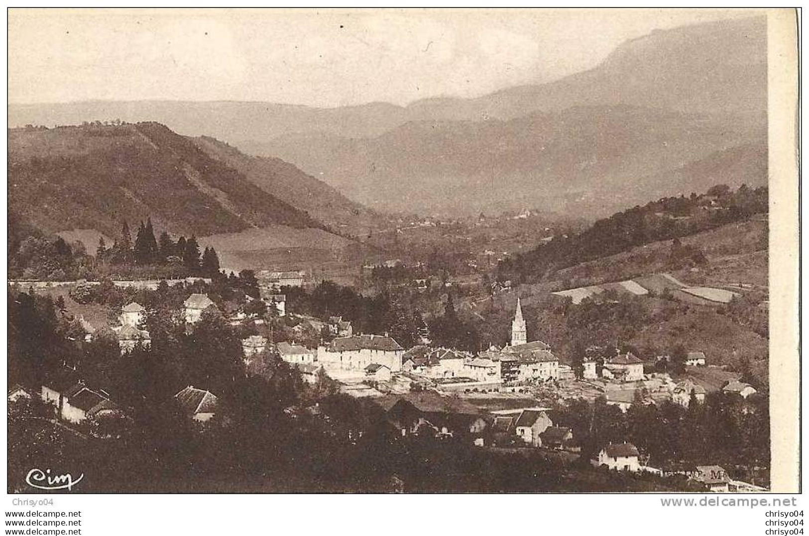 12ch   38 SAINT GEOIRE EN VALDAINE VUE GENERALE COLLINES DE St FRANC - Saint-Geoire-en-Valdaine