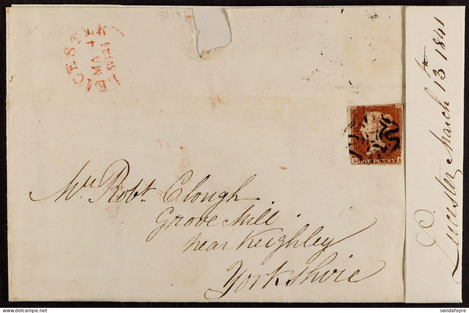 1841 1d Red-browns Small Specialised Collection On 13 Album Pages, Includes Plate 2 On 18th March Cover (2nd Earliest Kn - Andere & Zonder Classificatie