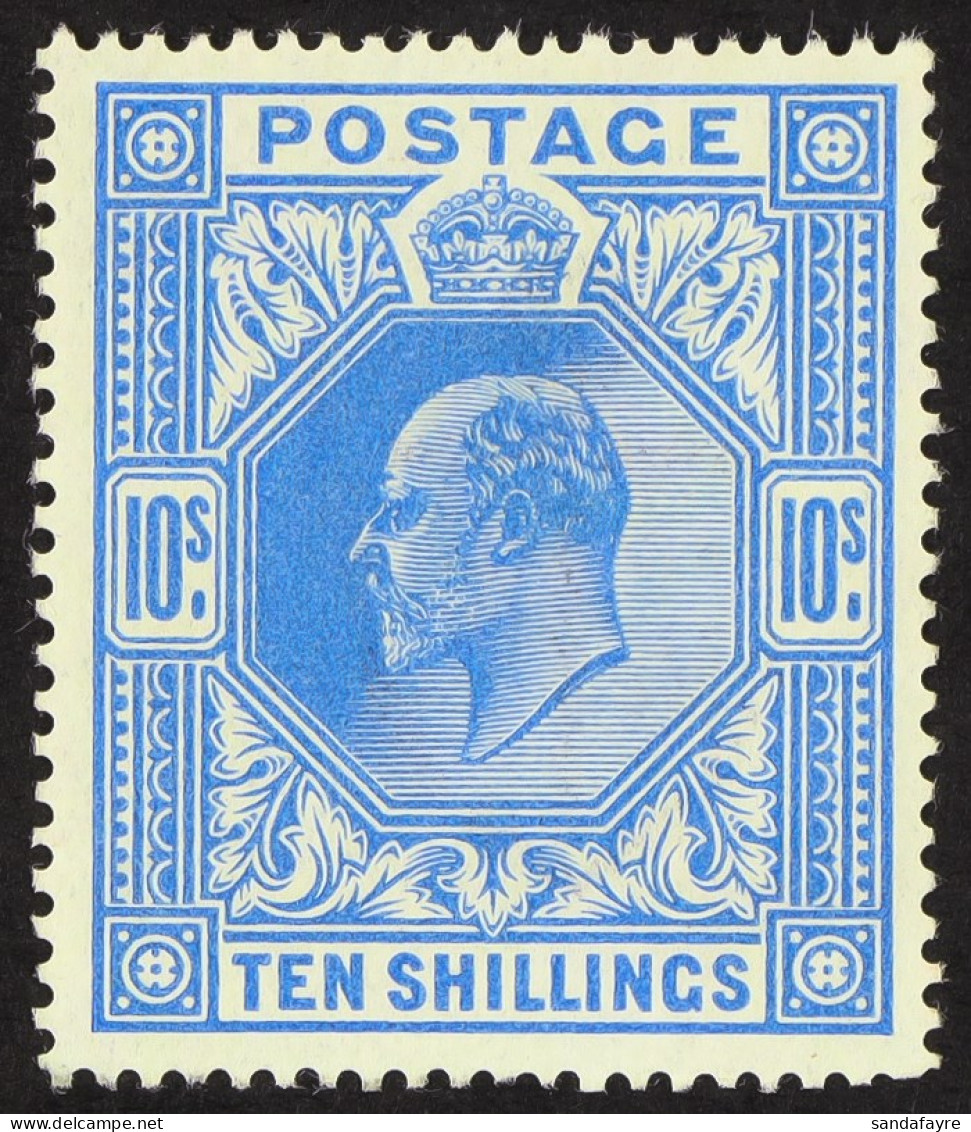 1911-13 10s. Blue, SG 319, Never Hinged Mint, Short Corner Perf. Cat. Â£2100. - Non Classés