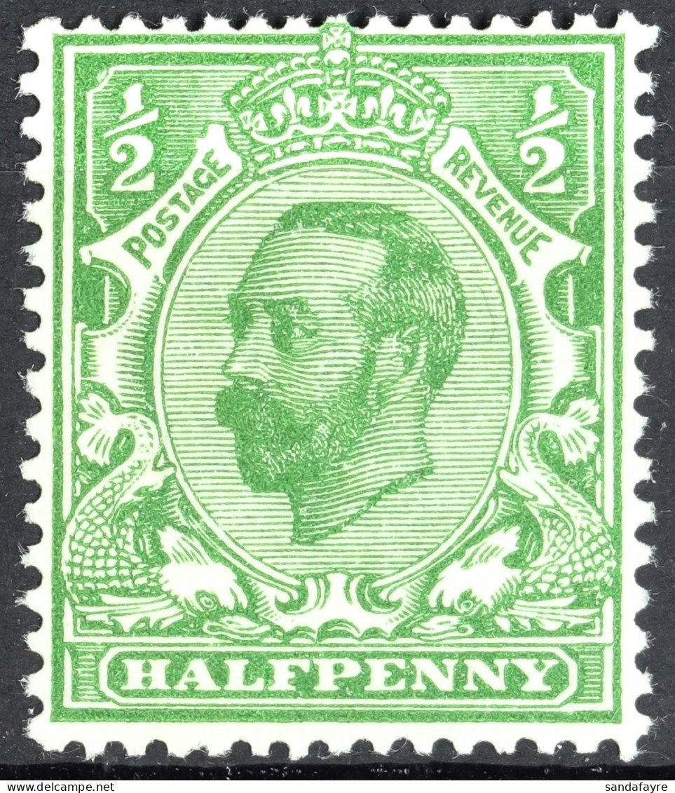 1911 Â½d Yellow Green, Blob Above 'E' Of Postage, SG Spec. N2 (3)g, Never Hinged Mint, Cat. Â£275 As Hinged. - Non Classés