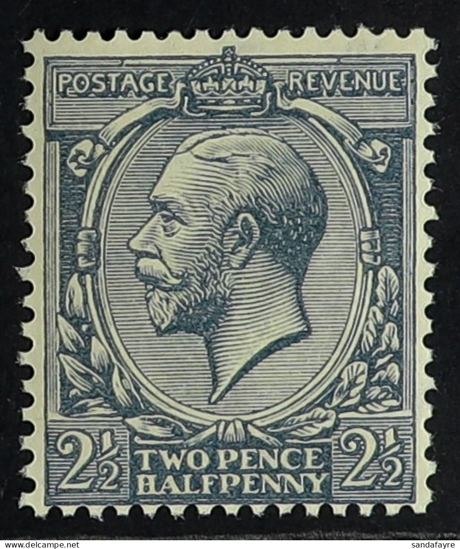 1912-24 2Â½d Dull Prussian Blue (the 1921 Toned Paper) Wmk Cypher, Spec N21(18), Never Hinged Mint With Copy Of The Phil - Ohne Zuordnung