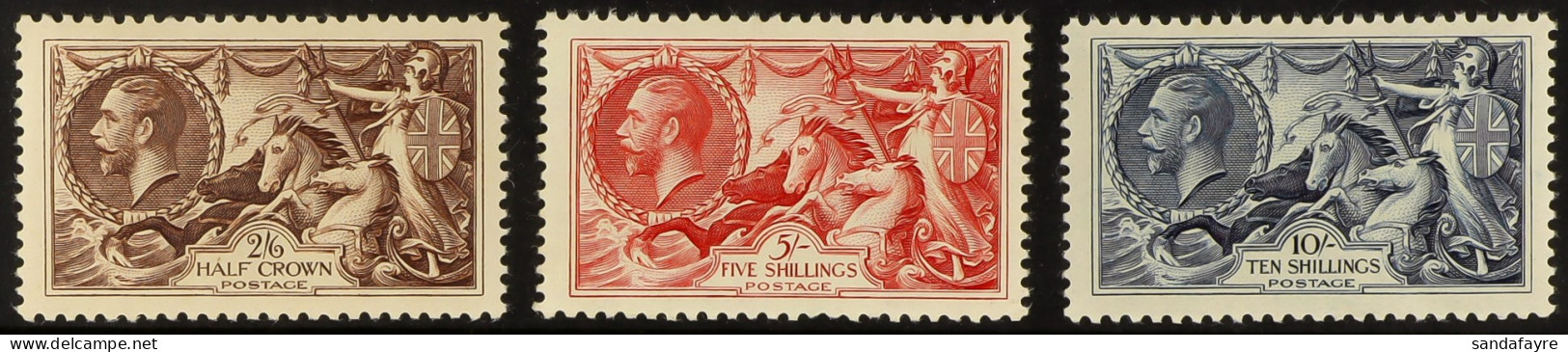 1934 Seahorses Set, SG 450/452, Never Hinged Mint, The Lower Two With Light Gum Toning. Cat. Â£1000. (3 Stamps) - Non Classés