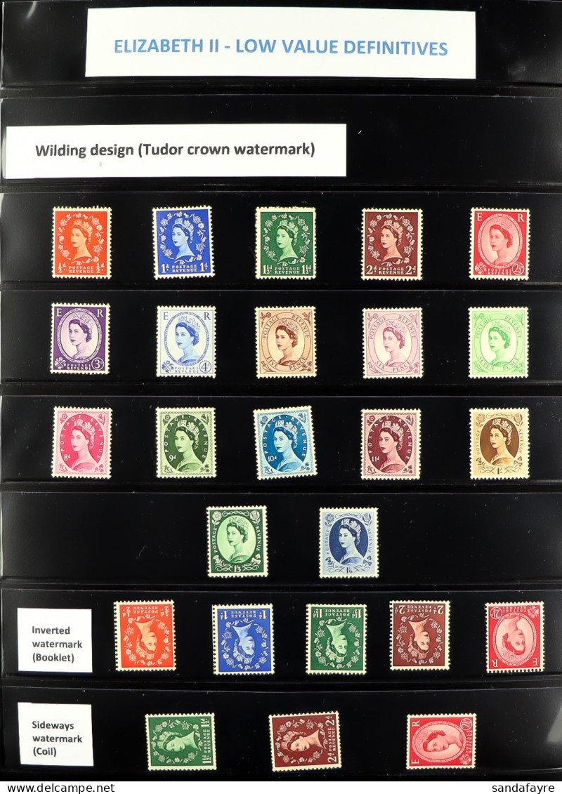 1952-70 A Basically Complete Never Hinged Mint Collection, With All Wilding And Castle Sets, Inverted And Sideways Water - Other & Unclassified