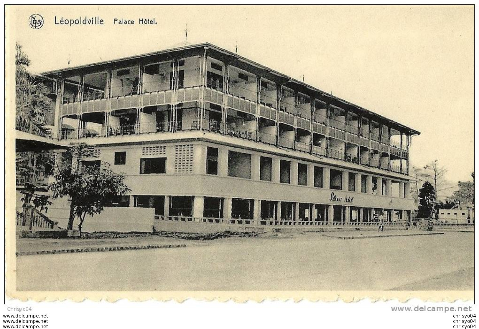 28Mq   CONGO BELGE LEOPOLDVILLE PALACE HOTEL EN TTBE - Kinshasa - Leopoldville (Leopoldstadt)