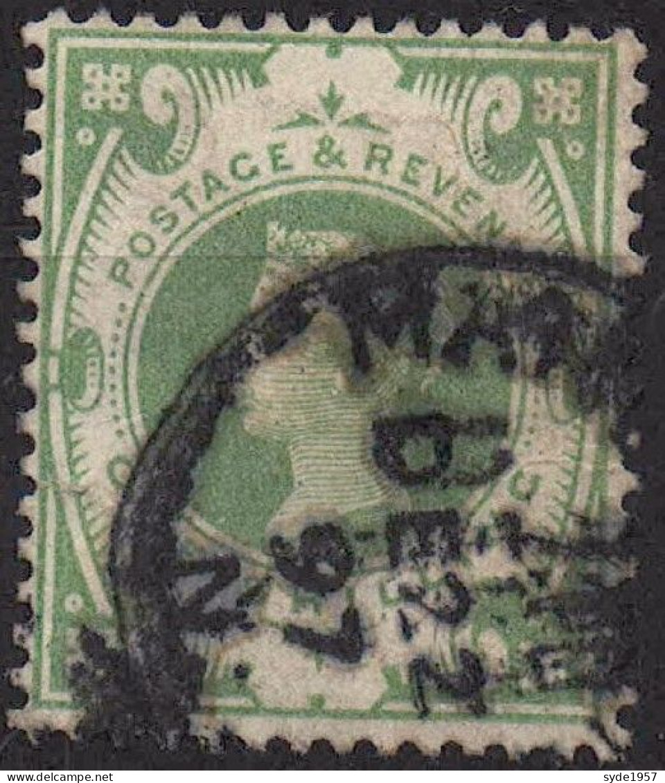 Grande Bretagne -CINQUANTENAIRE DU Règne DE VICTORIA 1 Sh Vert -  Oblitéré Y&T 103 Mi 97 1887-1900 - Oblitérés