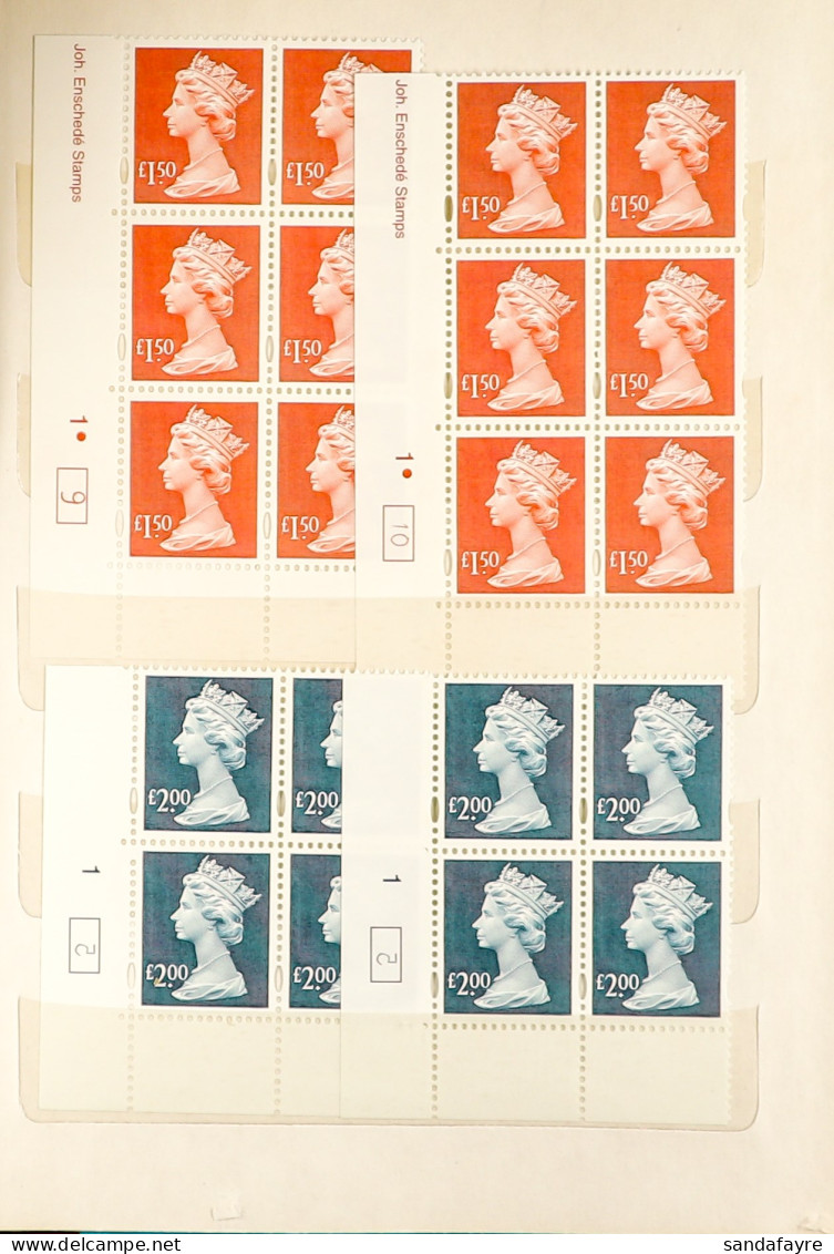 1999 - 2003 HIGH VALUES Collection Including 1999 Plate Blocks Of 4 And 6, SG Y1800/03 (the Blocks Of 6 Have The Ensched - Sonstige & Ohne Zuordnung