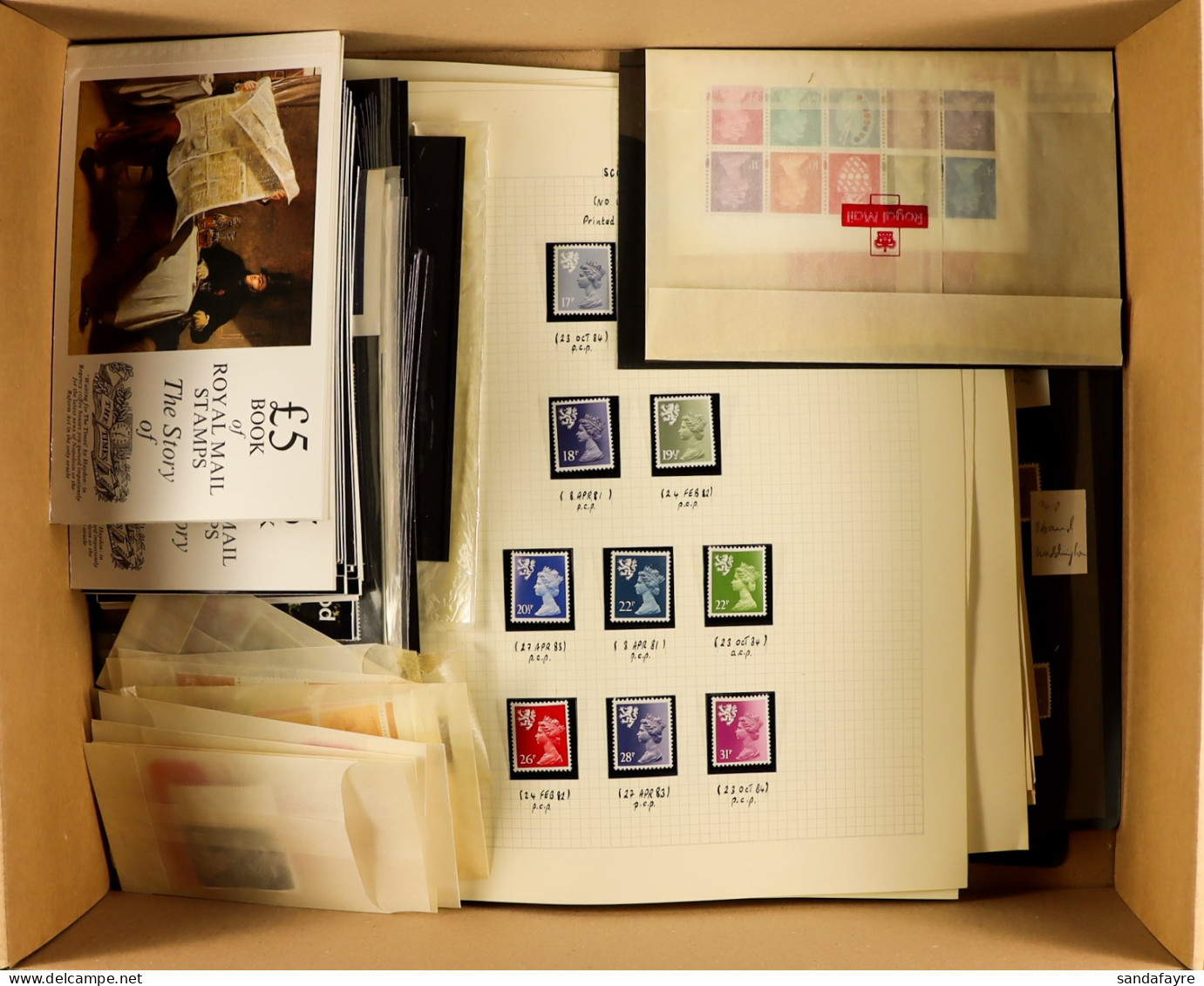 MACHIN FACE VALUE BOX. Includes Stamps, Miniature Sheets And Prestige Booklets. Swap-out Value Â£288 - Autres & Non Classés