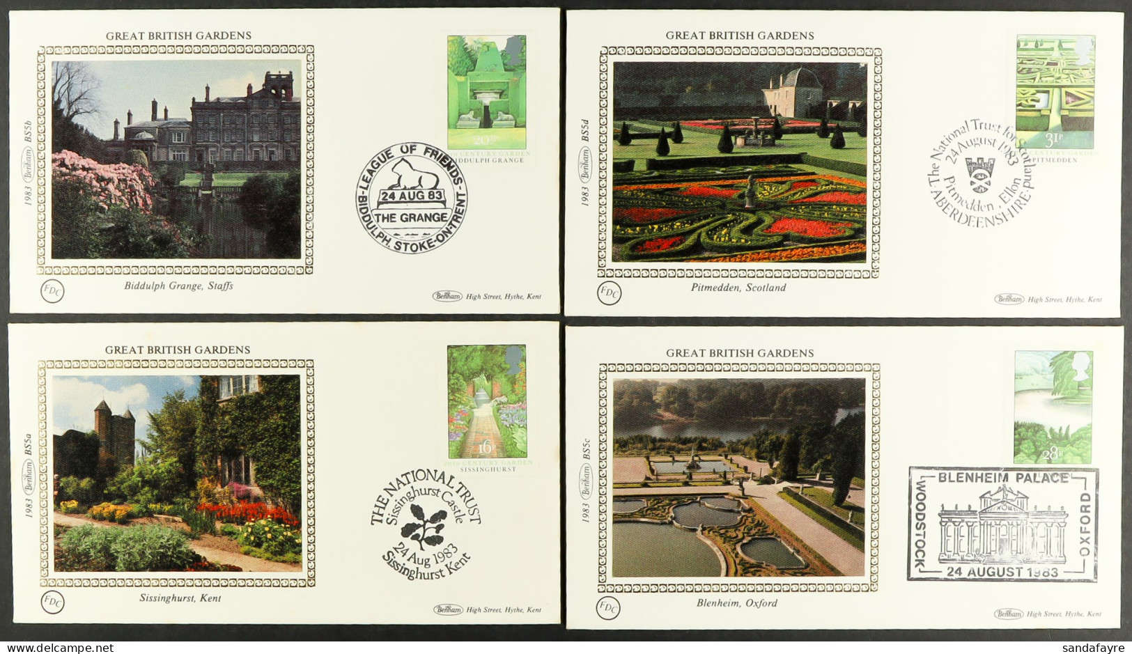 BENHAM SILK 1983-1994 All Different Collection Of Benham Silk First Day Covers. (approx 380 FDC's) - FDC