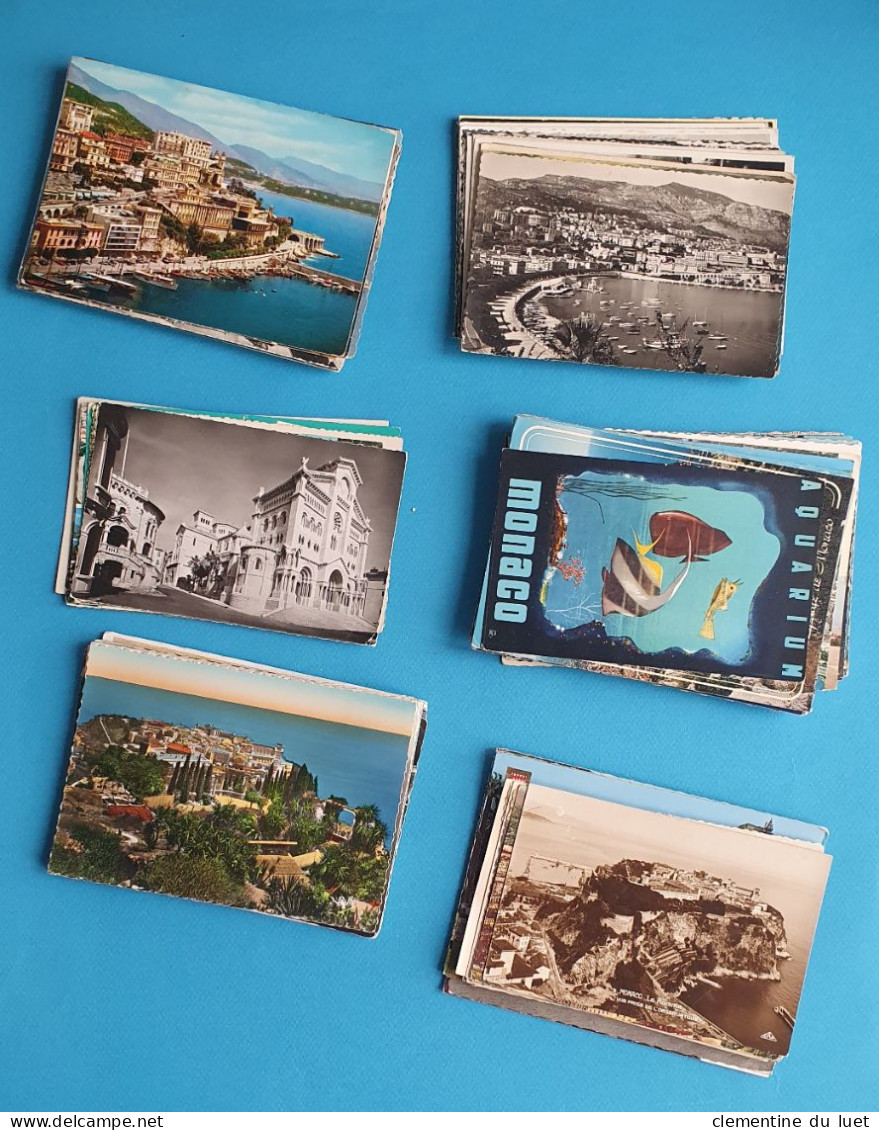 MONACO MONTE CARLO LOT 210 CARTES POSTALES ANCIENNES MODERNES ET SEMI MODERNES TIMBRE STAMP - Collections & Lots