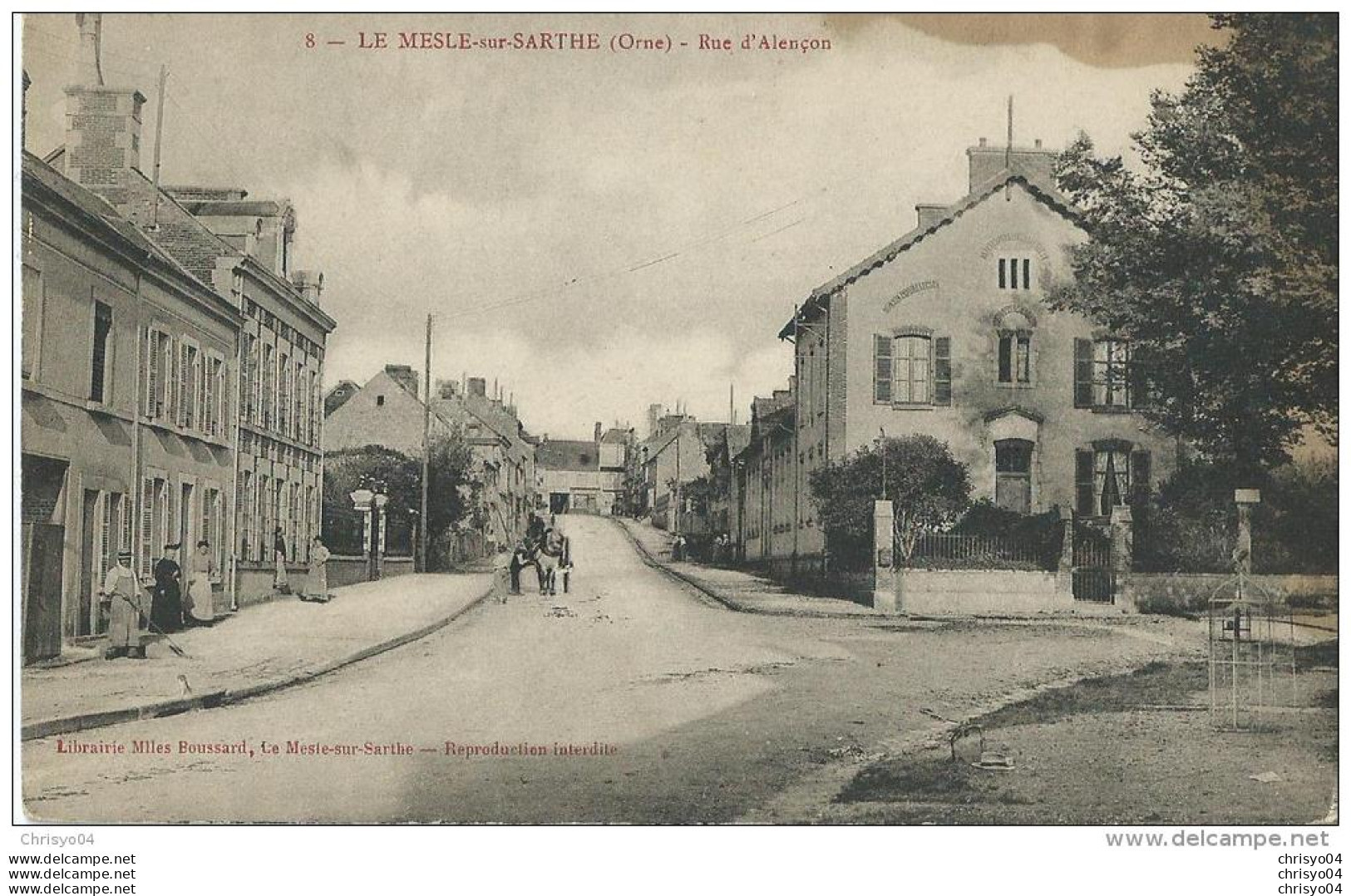 23Ro   61 Le Mesle (Mele) Sur Sarthe Rue D'Alençon - Le Mêle-sur-Sarthe
