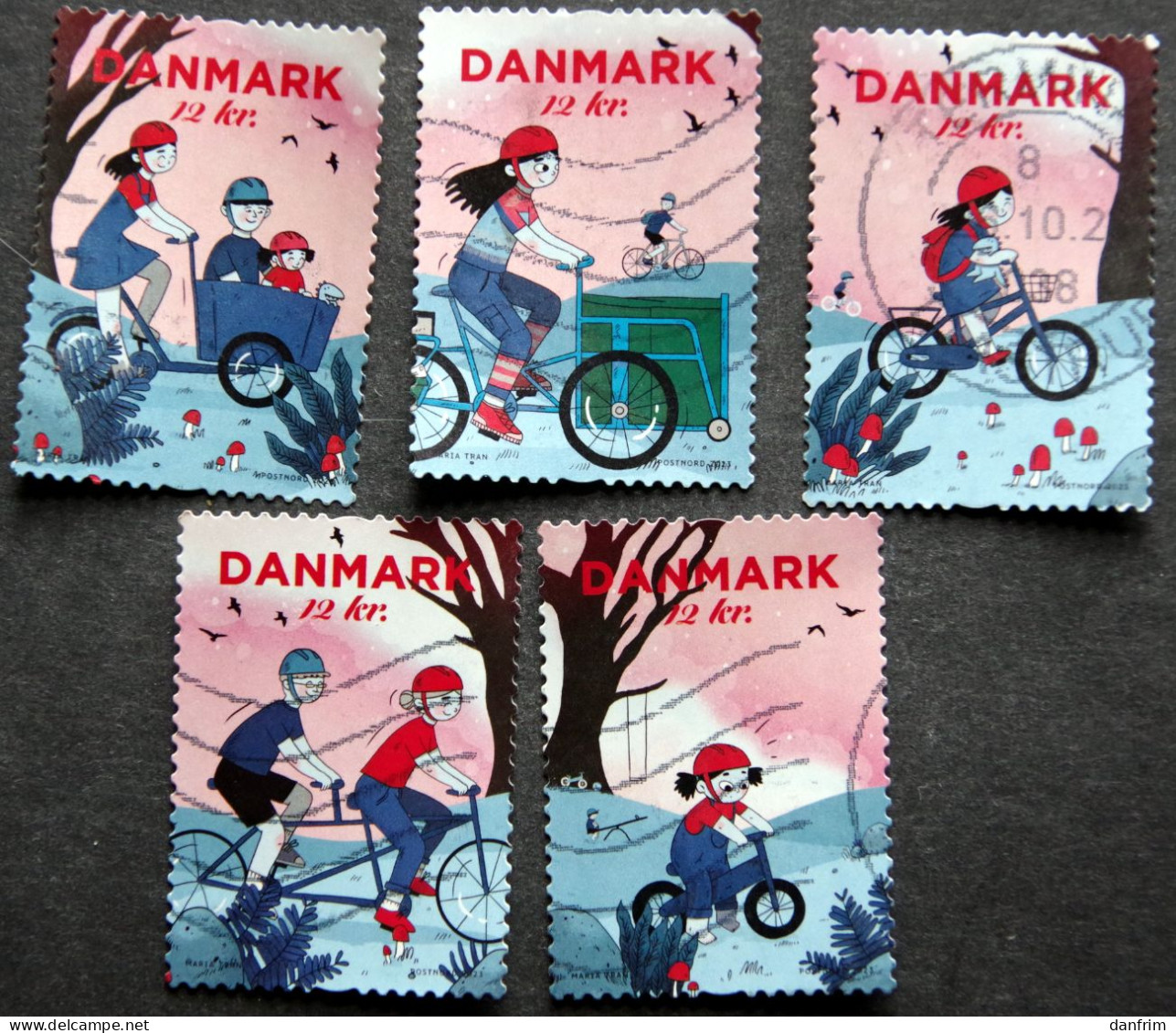 Denmark 2023  Cycling  Minr.    (lot K 104) - Used Stamps
