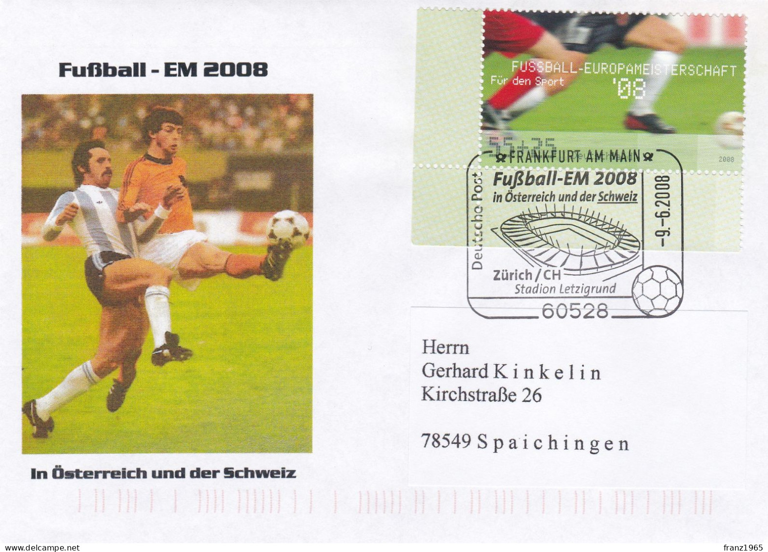 Germany - Fussball-EM In Osterreich Und Der Schweiz - Zurich - 2008 - Championnat D'Europe (UEFA)