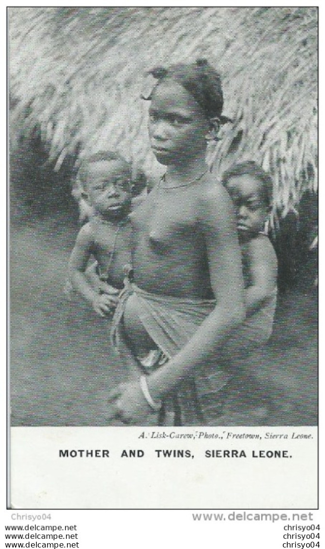 43Or  Sierra Leone Seins Nus Nue Mother And Twins - Sierra Leone