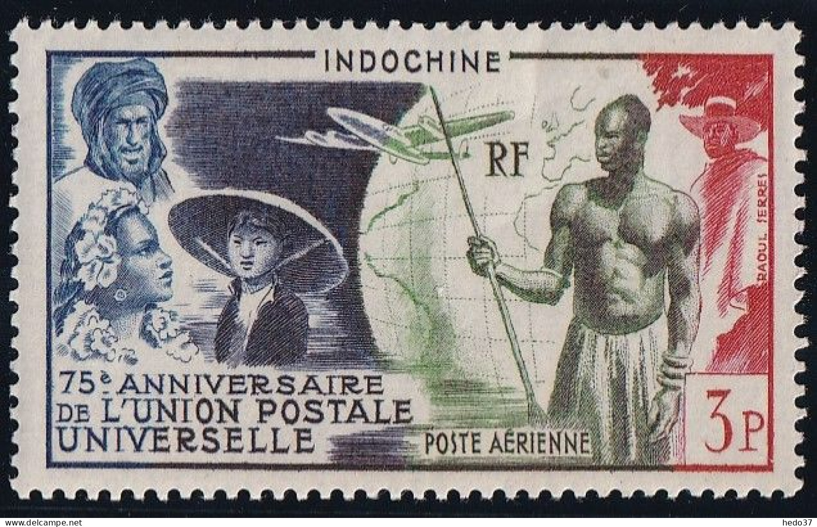 Indochine Poste Aérienne N°48 - Neuf ** Sans Charnière - TB - Poste Aérienne