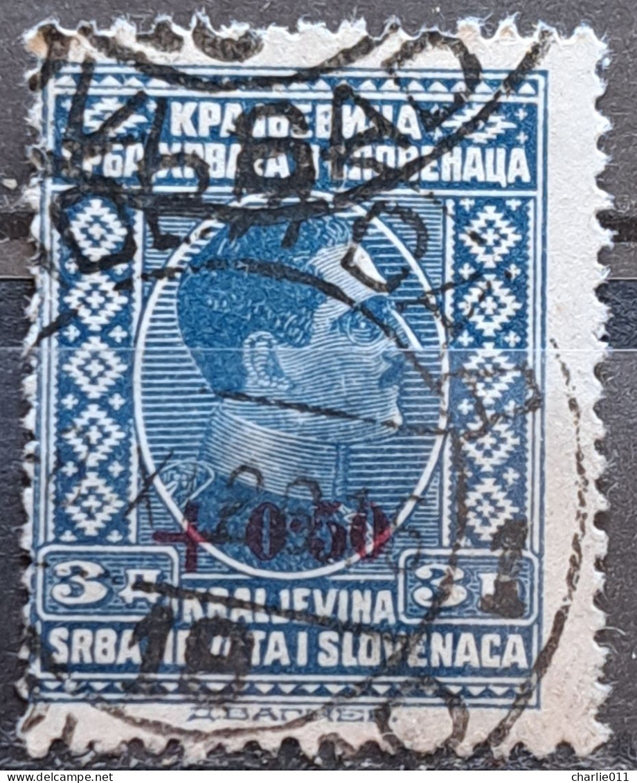 KING ALEXANDER-3 D-OVERPRINT +0.50-SHS-YUGOSLAVIA-1926 - Oblitérés