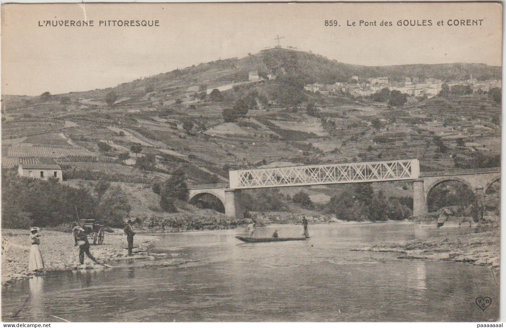 VIC LE COMTE  LE PONT DES GOULES ET CORENT - Vic Le Comte