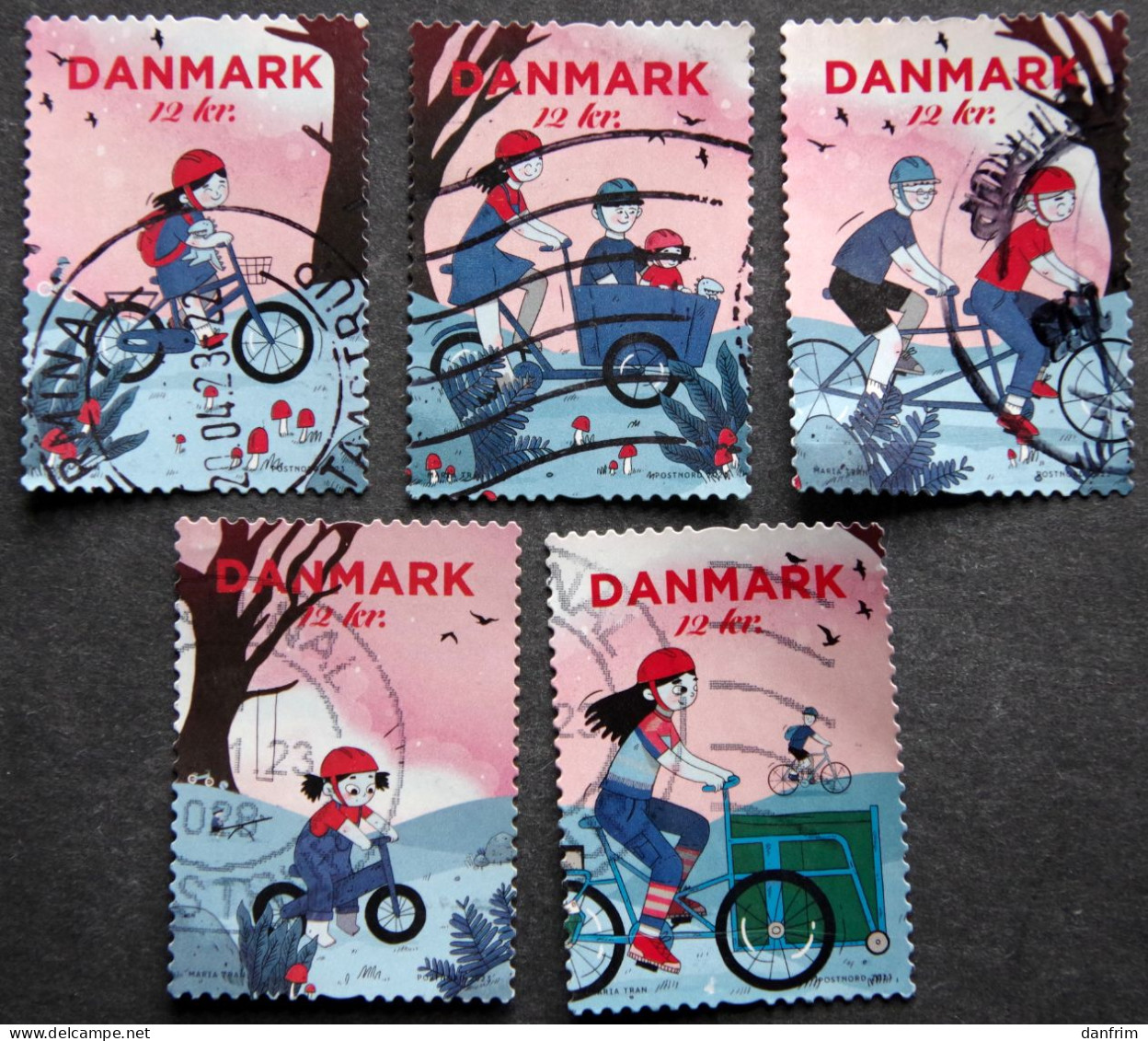 Denmark 2023  Cycling  Minr.    (lot K 119) - Used Stamps