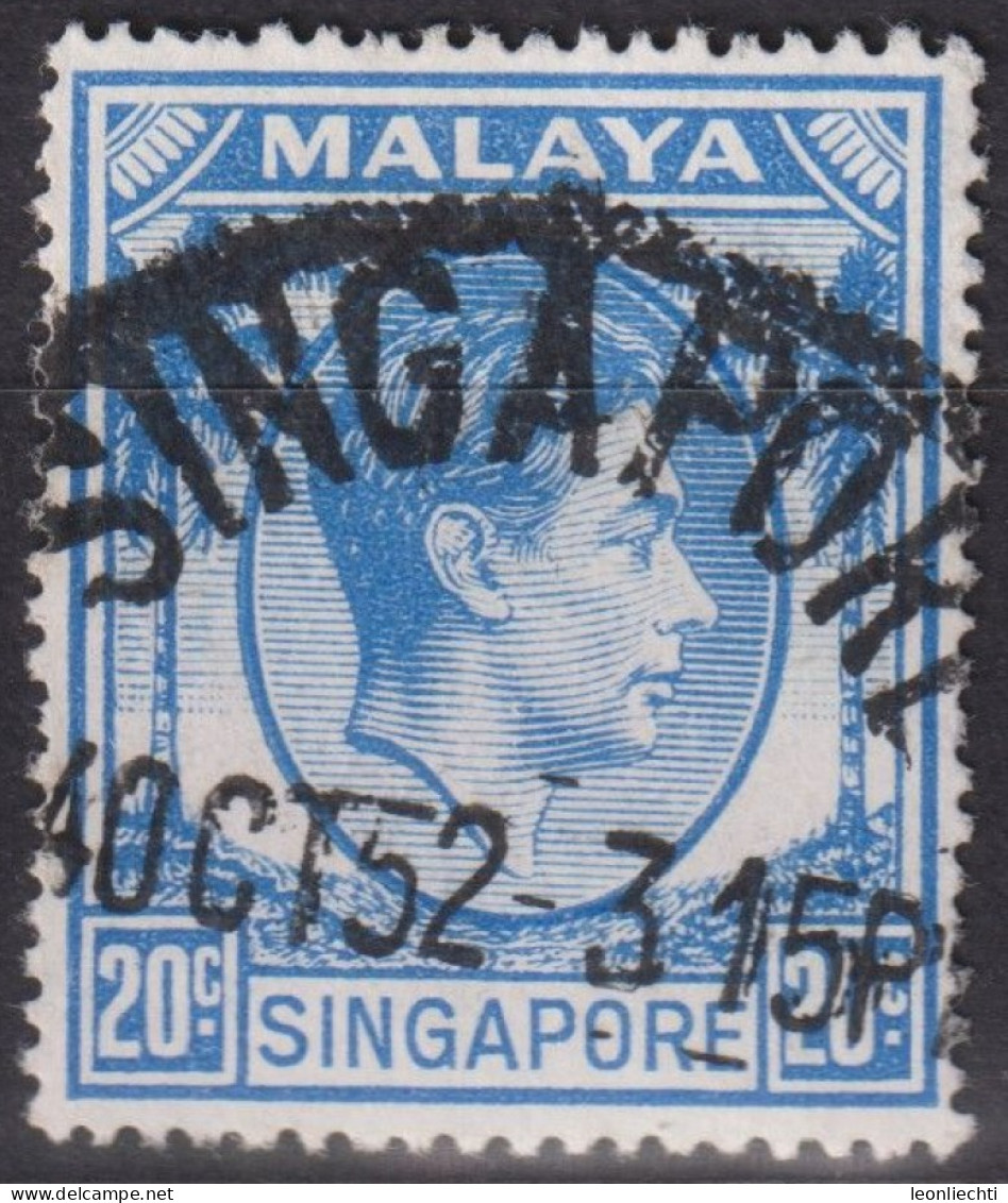 1952 Grossbritannien> Singapur ° Mi:SG 13, Sn:SG 13, Yt:SG 13, King George VI - Singapur (...-1959)