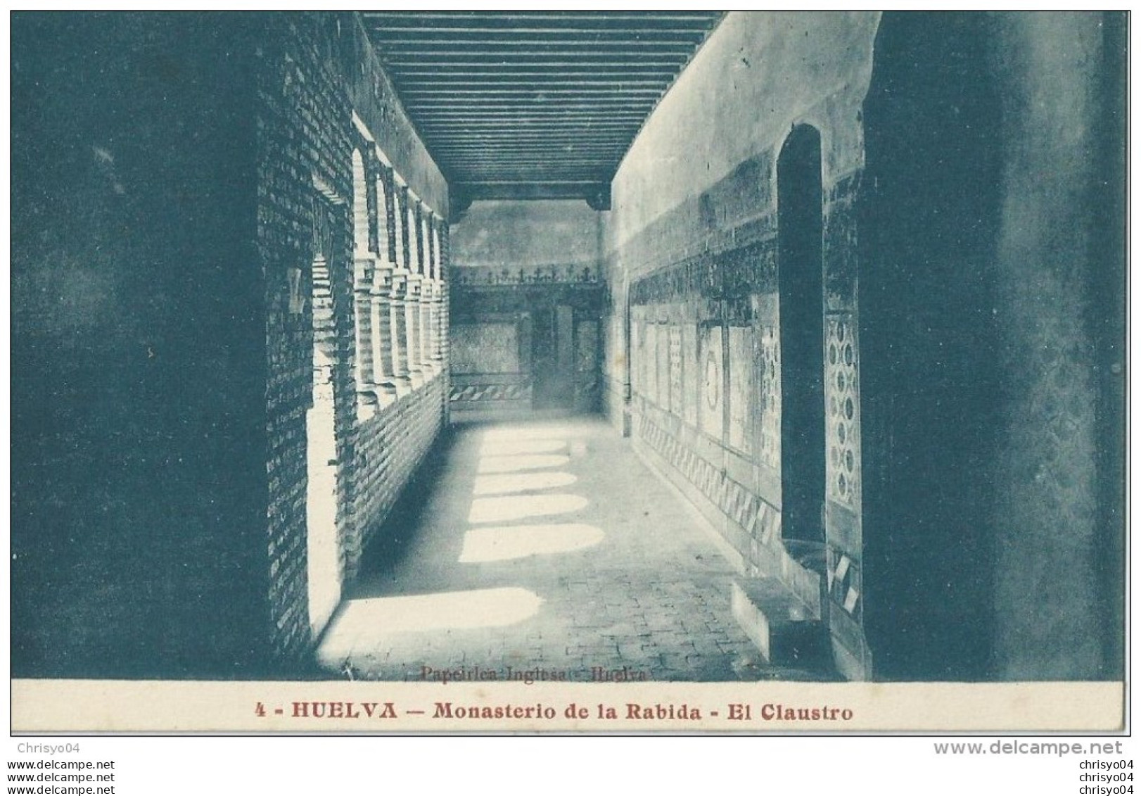 48Pt    Espagne Huelva Monasterio De La Rabida El Claustro En TTBE - Huelva