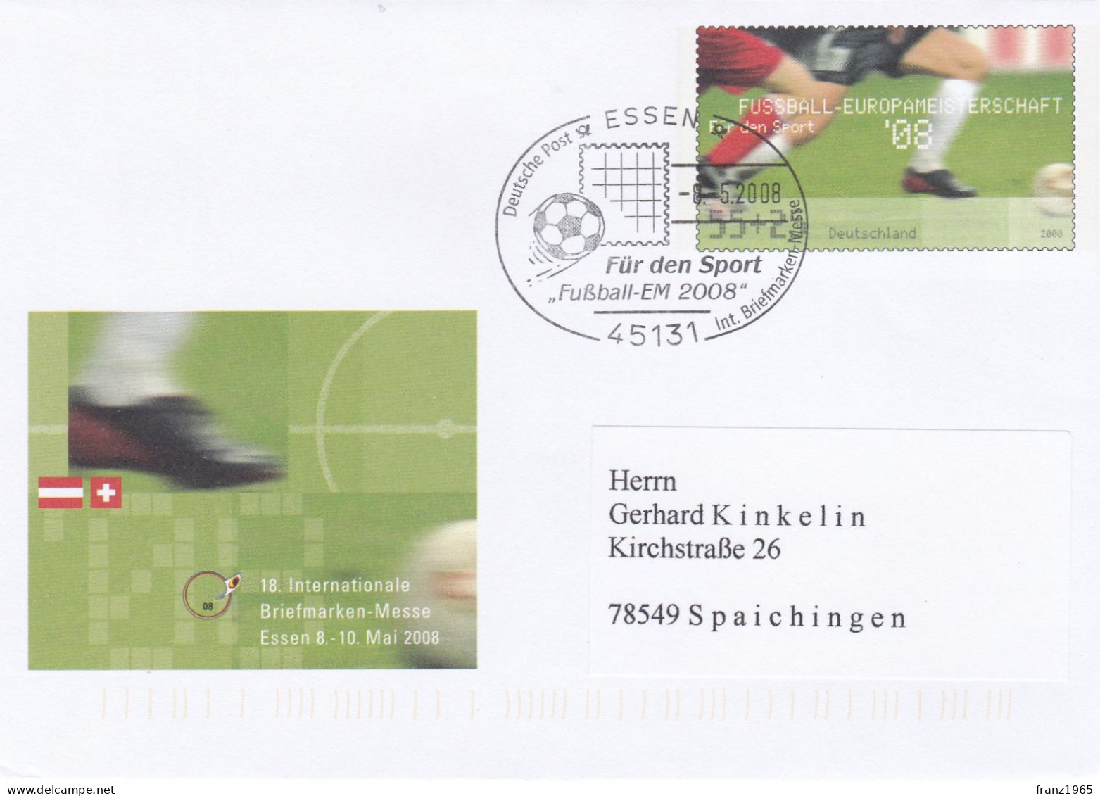 Germany - Fussball-EM In Osterreich Und Der Schweiz - 2008 (Essen) - Fußball-Europameisterschaft (UEFA)