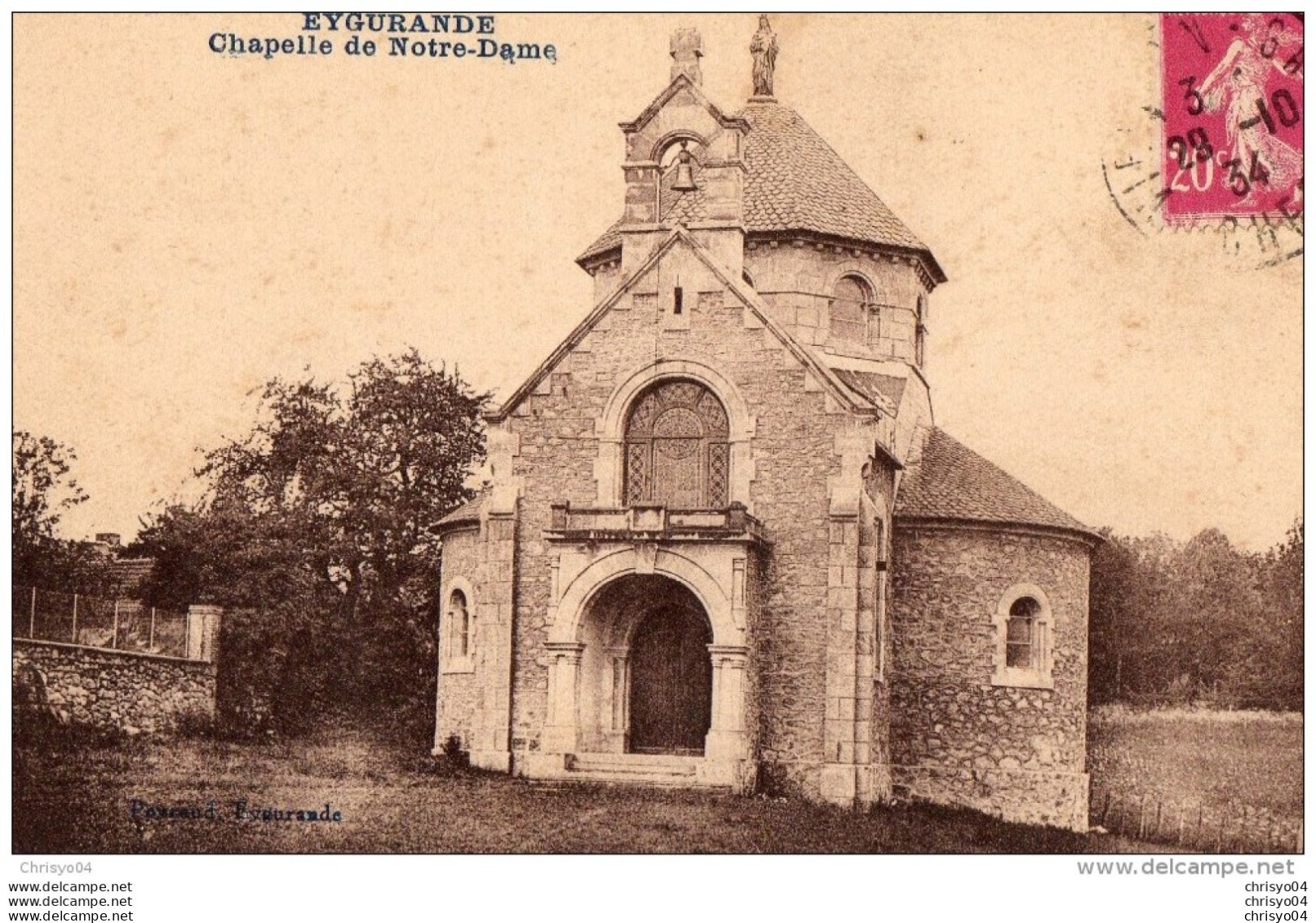 54Ace    19 Eygurande Chapelle De Notre Dame - Eygurande