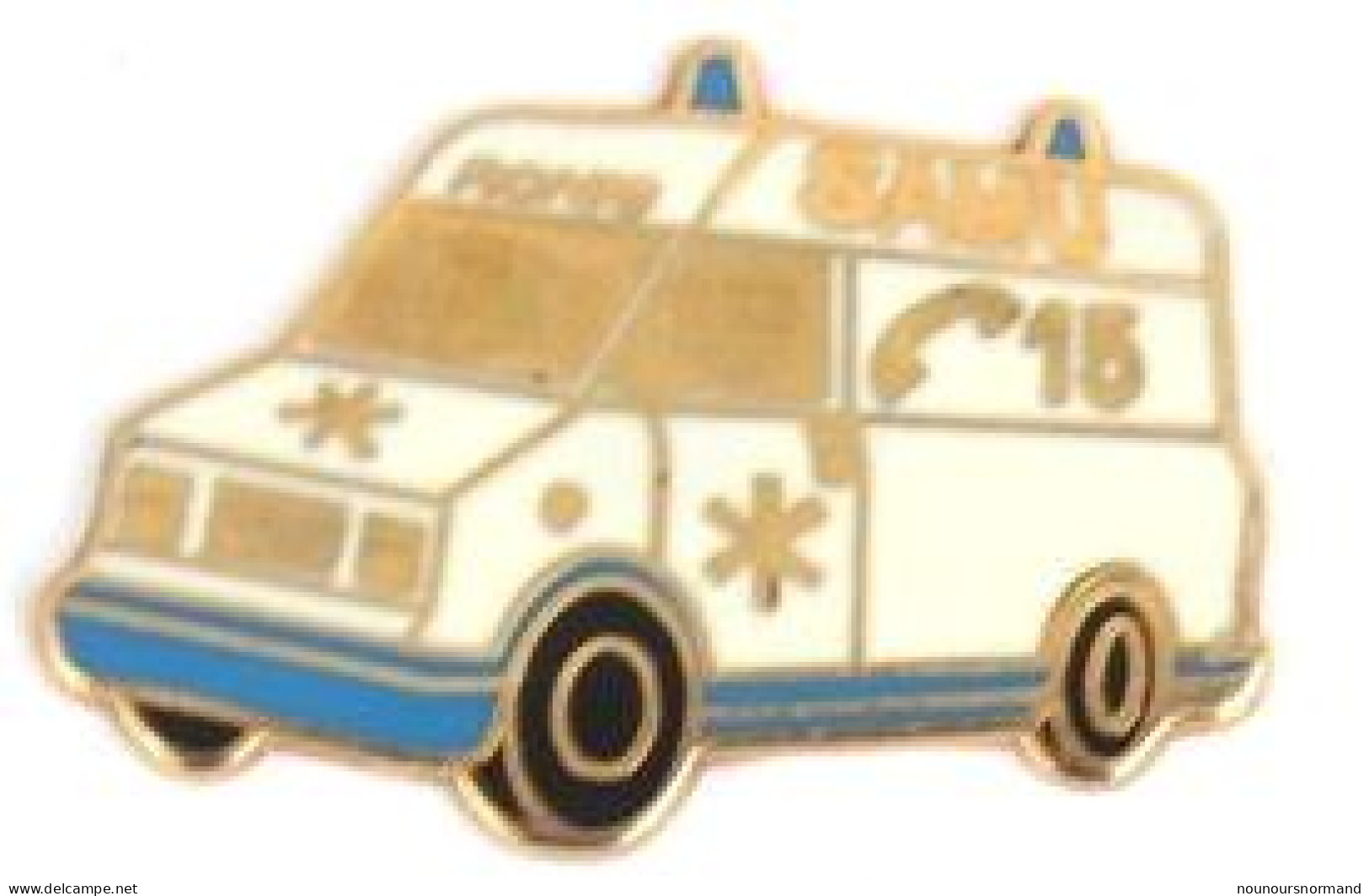 Superbe Pin's SAMU 15 - Fourgon Ambulance RONIS - Zamac - N079 - Medical