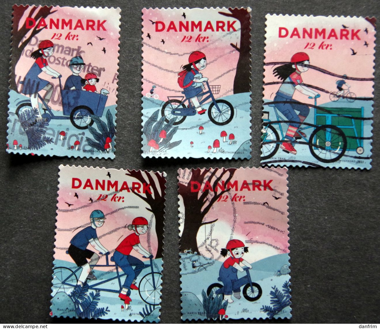 Denmark 2023  Cycling  Minr.    (lot K 128) - Usados