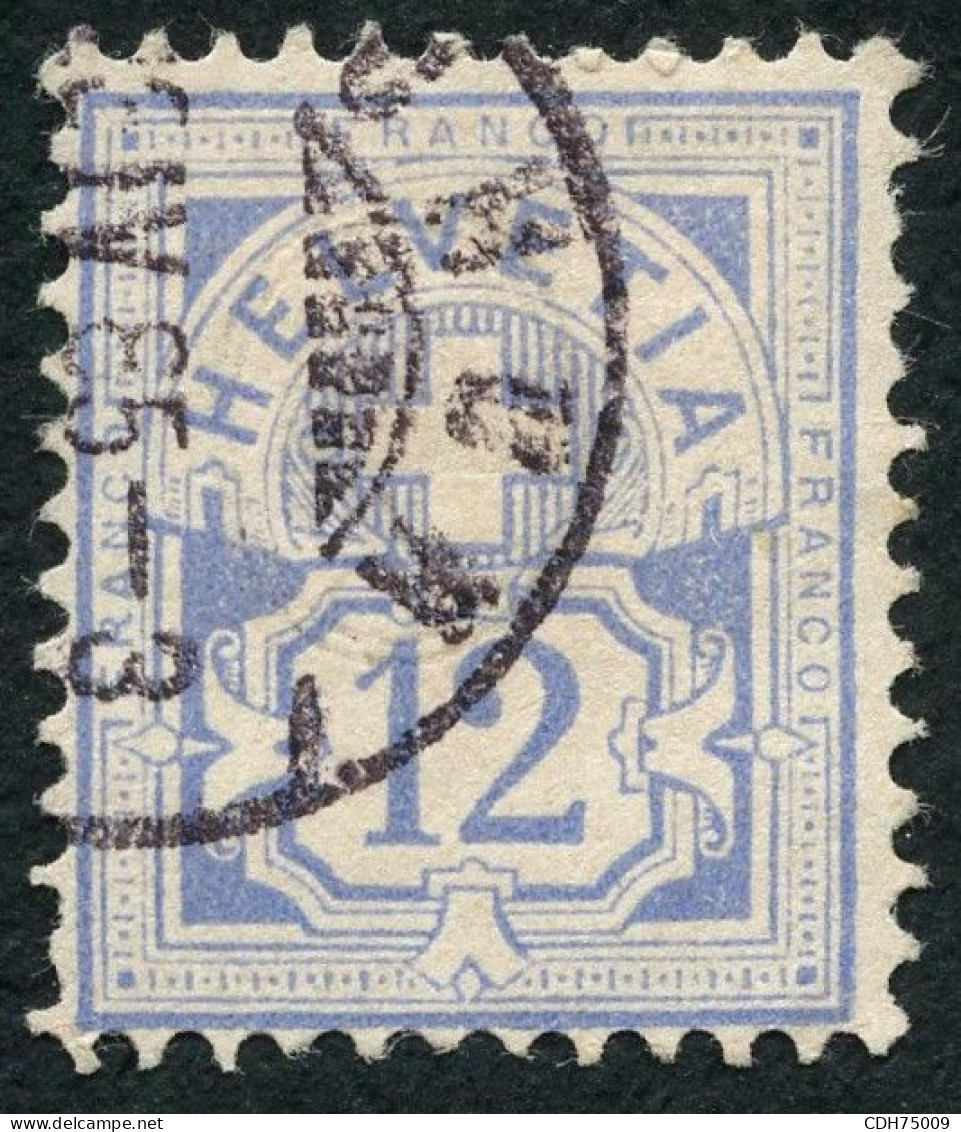 SUISSE - Z 56 12C OUTREMER CROIX FEDERALE - OBLITERE - Gebraucht