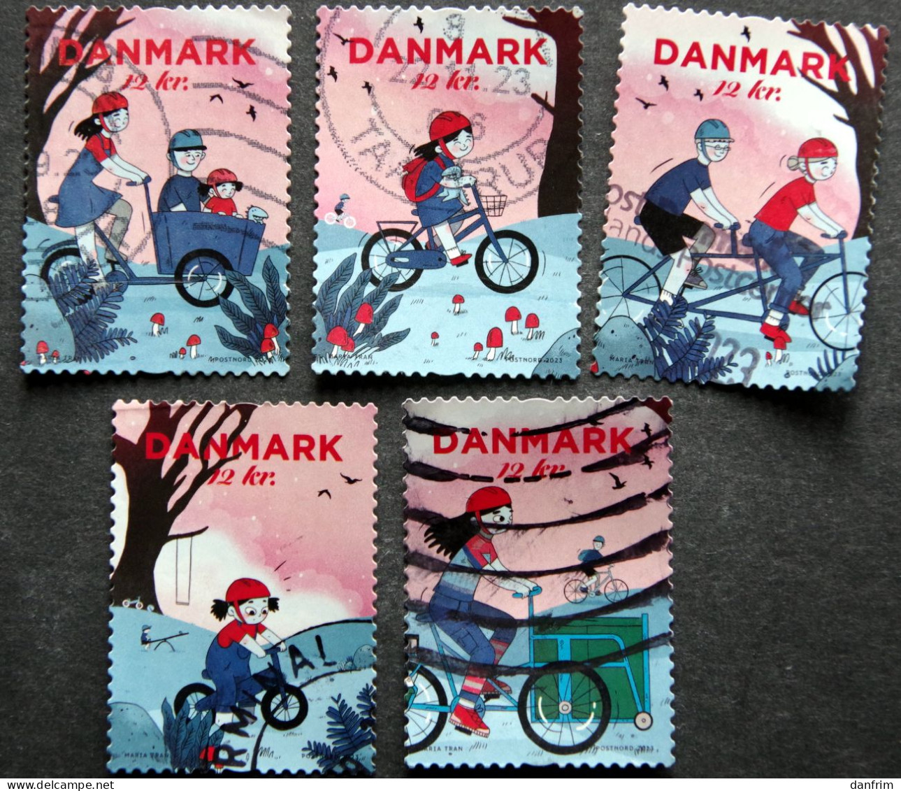 Denmark 2023  Cycling  Minr.    (lot K 137) - Used Stamps