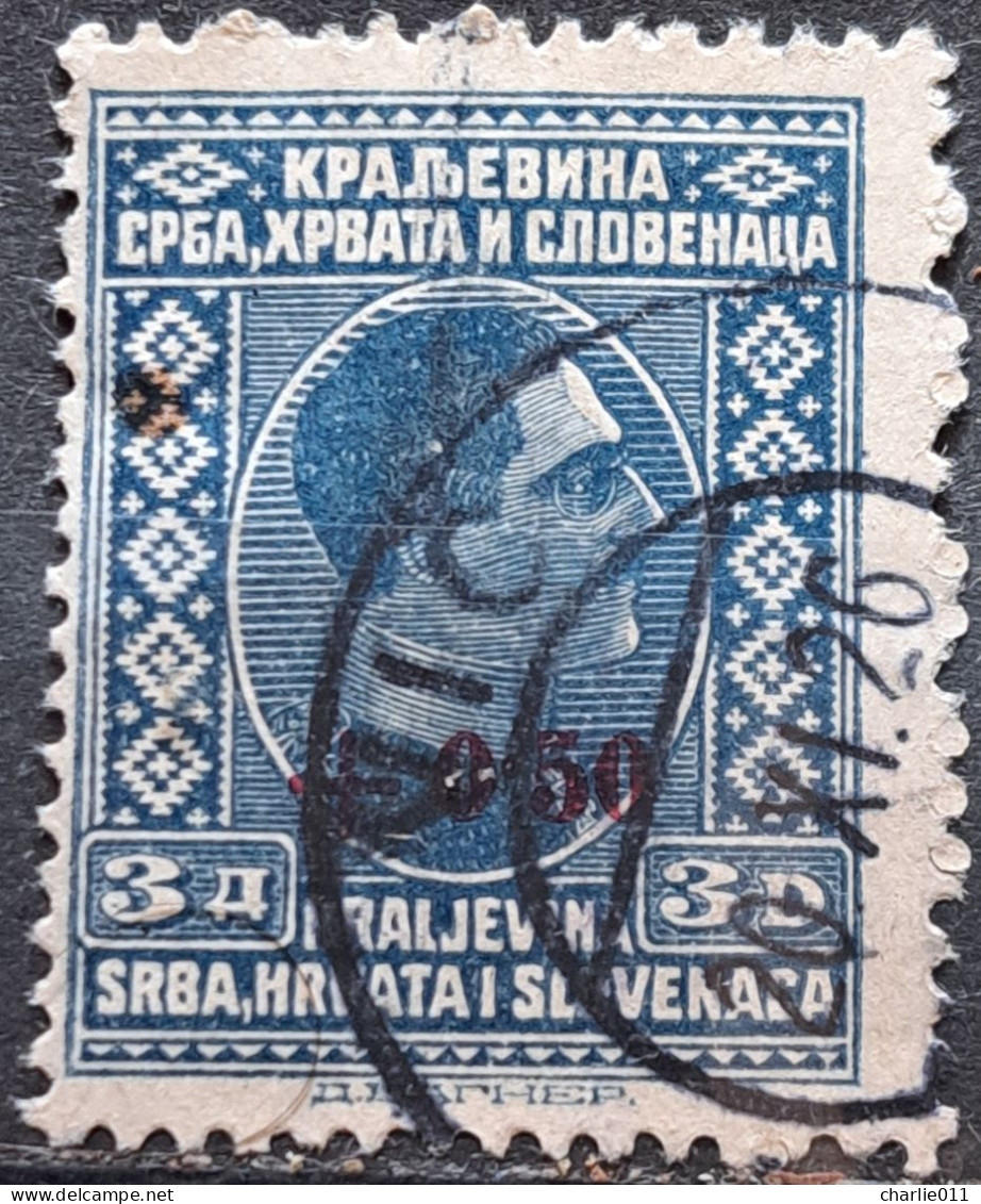 KING ALEXANDER-3 D-OVERPRINT +0.50-POSTMARK VIČ-RARE-SLOVENIA-SHS-YUGOSLAVIA-1926 - Gebruikt