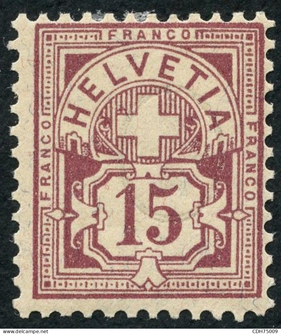 SUISSE - Z 64B 15C LILAS  CROIX FEDERALE * - Nuovi