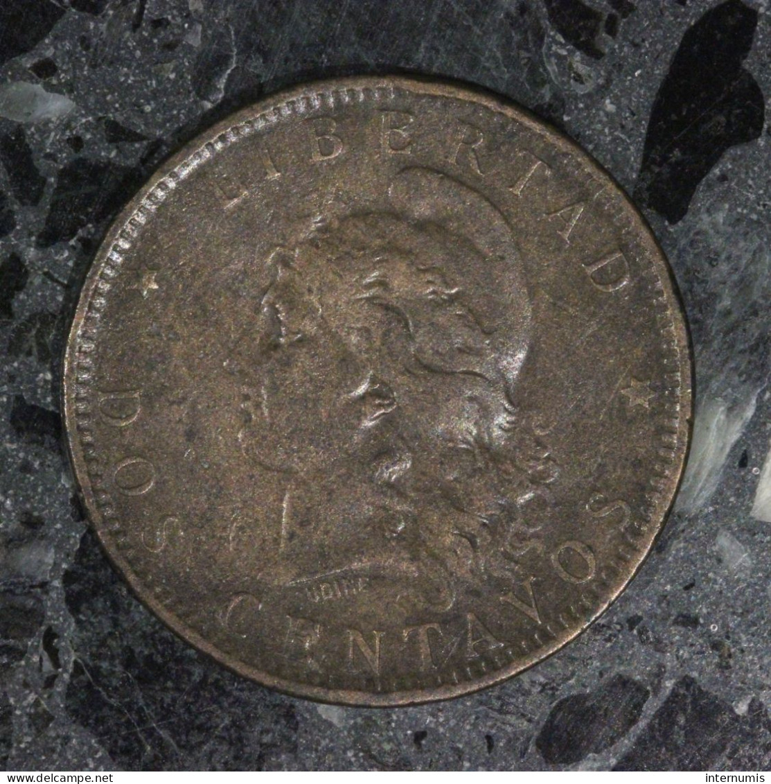  Argentine / Argentina, , 2 Centavos, 1885, , Bronze, TB+ (VF),
KM#33 - Argentina