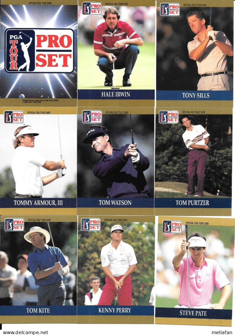 CQ52 - SERIE COMPLET 100 CARTES PROSET - PGA TOUR 1990 - Tarjetas