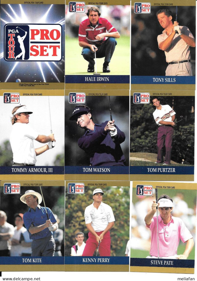 CQ52 - SERIE COMPLET 100 CARTES PROSET - PGA TOUR 1990 - Trading-Karten