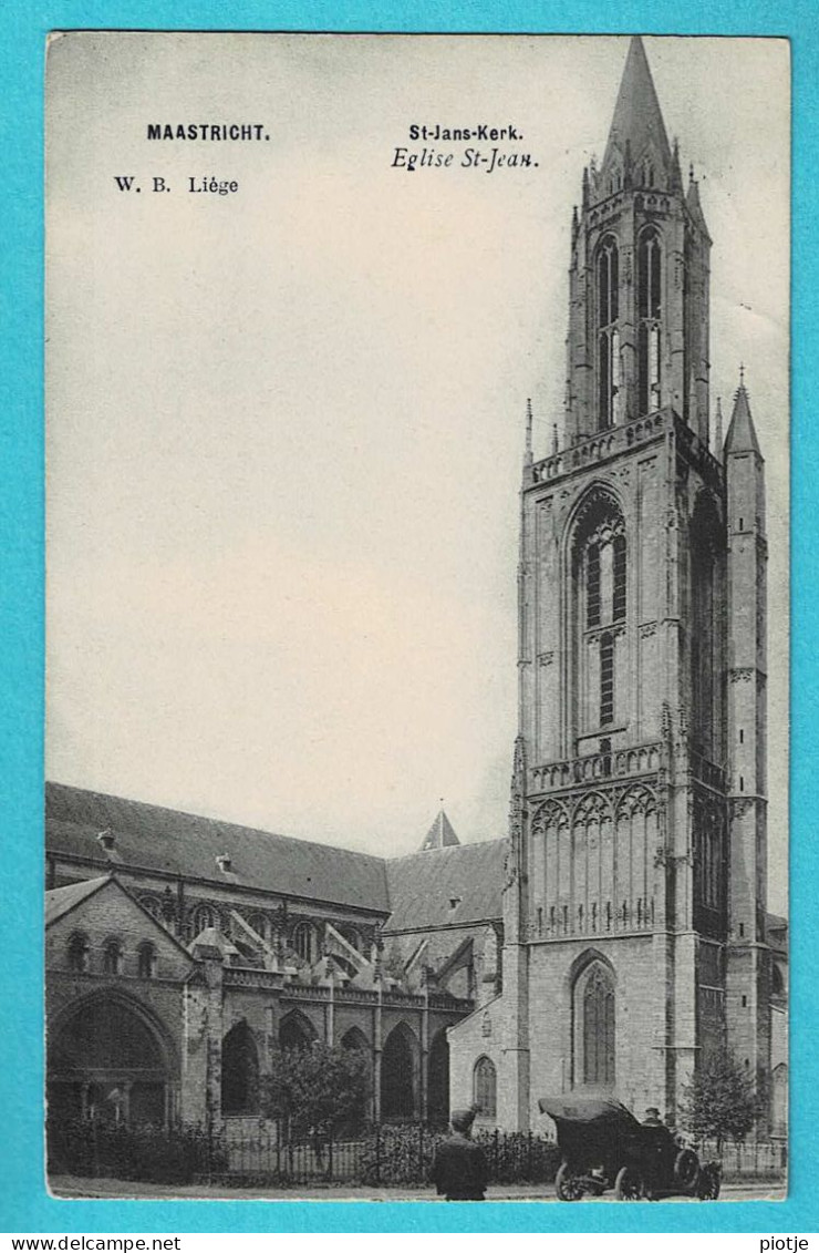 * Maastricht (Limburg - Nederland) * (W.B. Liège) Sint Jans Kerk, église Saint Jean, Oldtimer Car, Voiture, Church - Maastricht