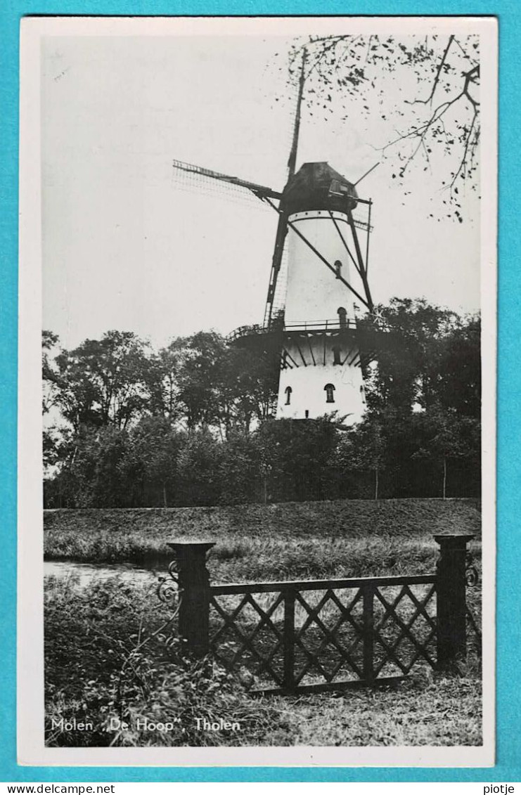 * Tholen (Zeeland - Nederland) * (nr 6 - E 1231) Carte Photo, Fotokaart, Molen De Hoop, Moulin, Mill, Muhle - Tholen